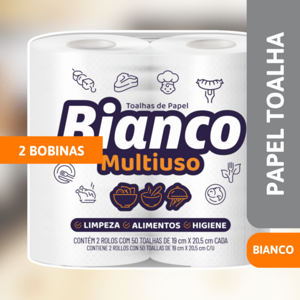 Papel Toalha C/ 2 Bobinas Bianco - MILI - Imagem 2