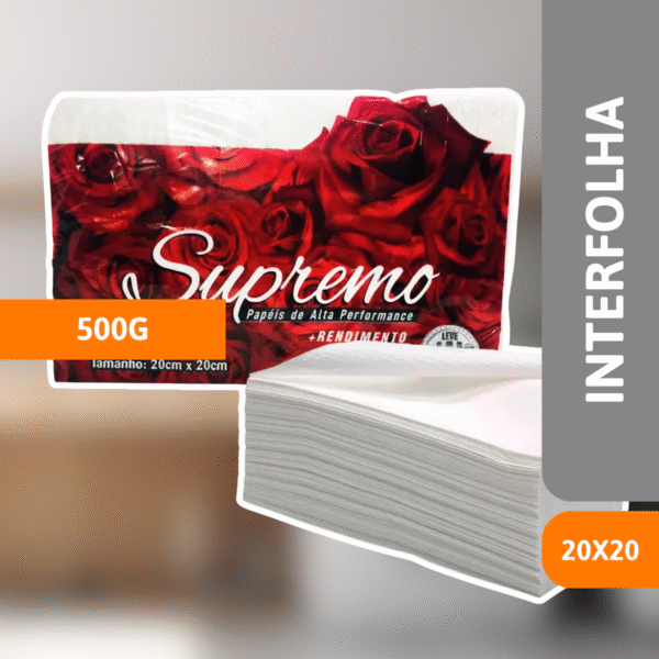 Interfolha Branco 20x20 500G - SUPREMO - Imagem 2