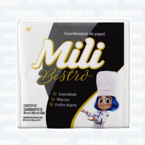 Guardanapo Papel Luxo 30 X 29,5 C/ 50 Un - MILI