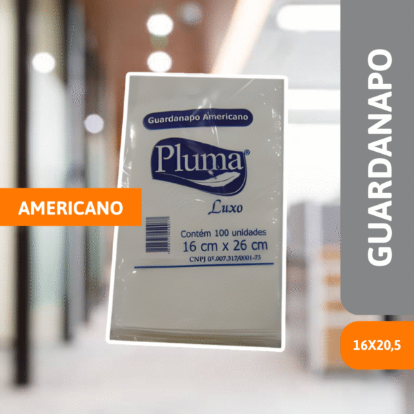 Guardanapo Americano 16cm x 26cm C/1000 Un - PLUMA - Imagem 2