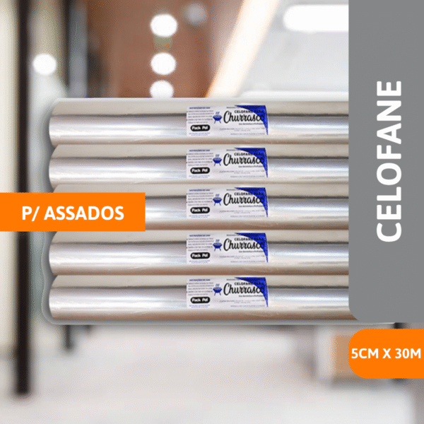 Celofane P/ Assados 50cm x 30M - PLUMA - Imagem 2