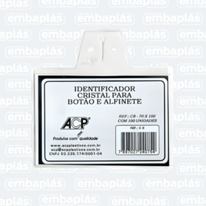 Crachá P/ Botão E Alfinete 70x100mm - ACP