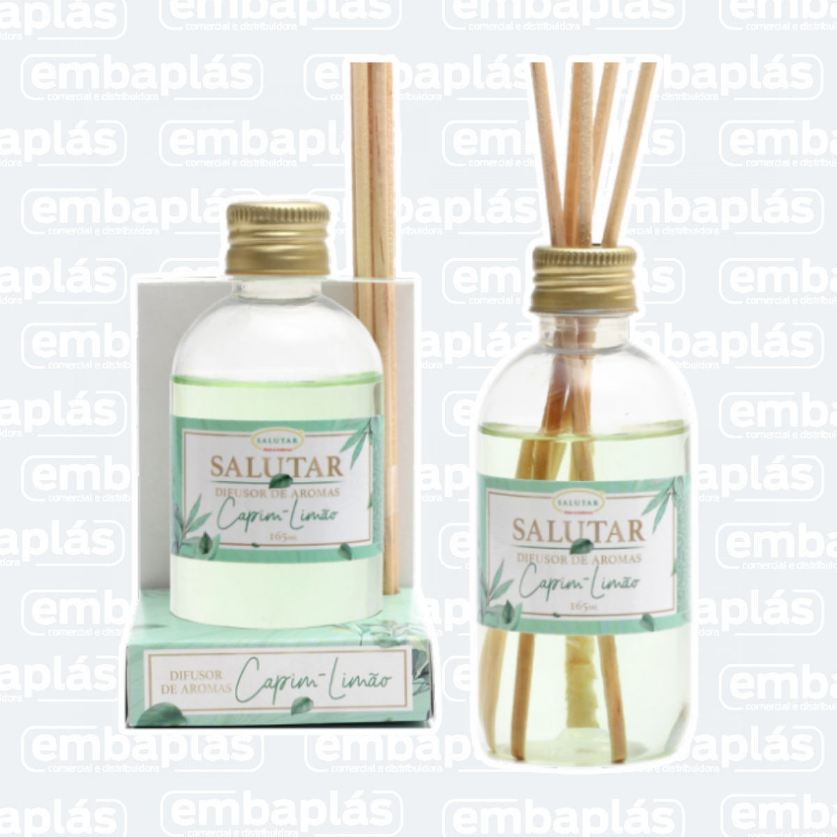 Difusor De Aromas 165ml Capim Limão - SALUTAR