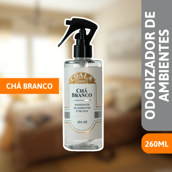 Odorizante De Ambientes E Tecidos Chá Branco 260ml - COALA - Imagem 2