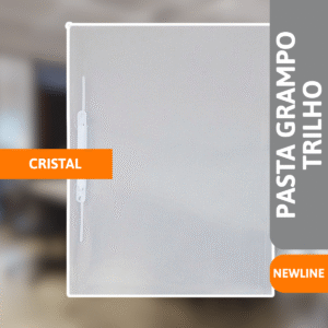 Pasta Grampo Trilho Newline Cristal - ACP