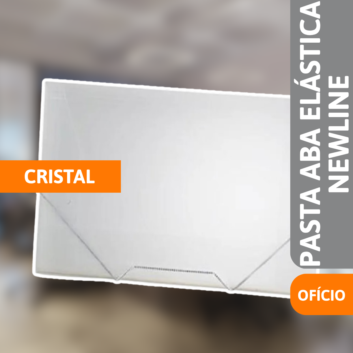 Pasta Aba Elástico Newline Ofício Cristal - ACP - Imagem 2