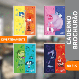 Caderno Brochurão Capa Dura 80 Folhas Divertidamente - FORONI