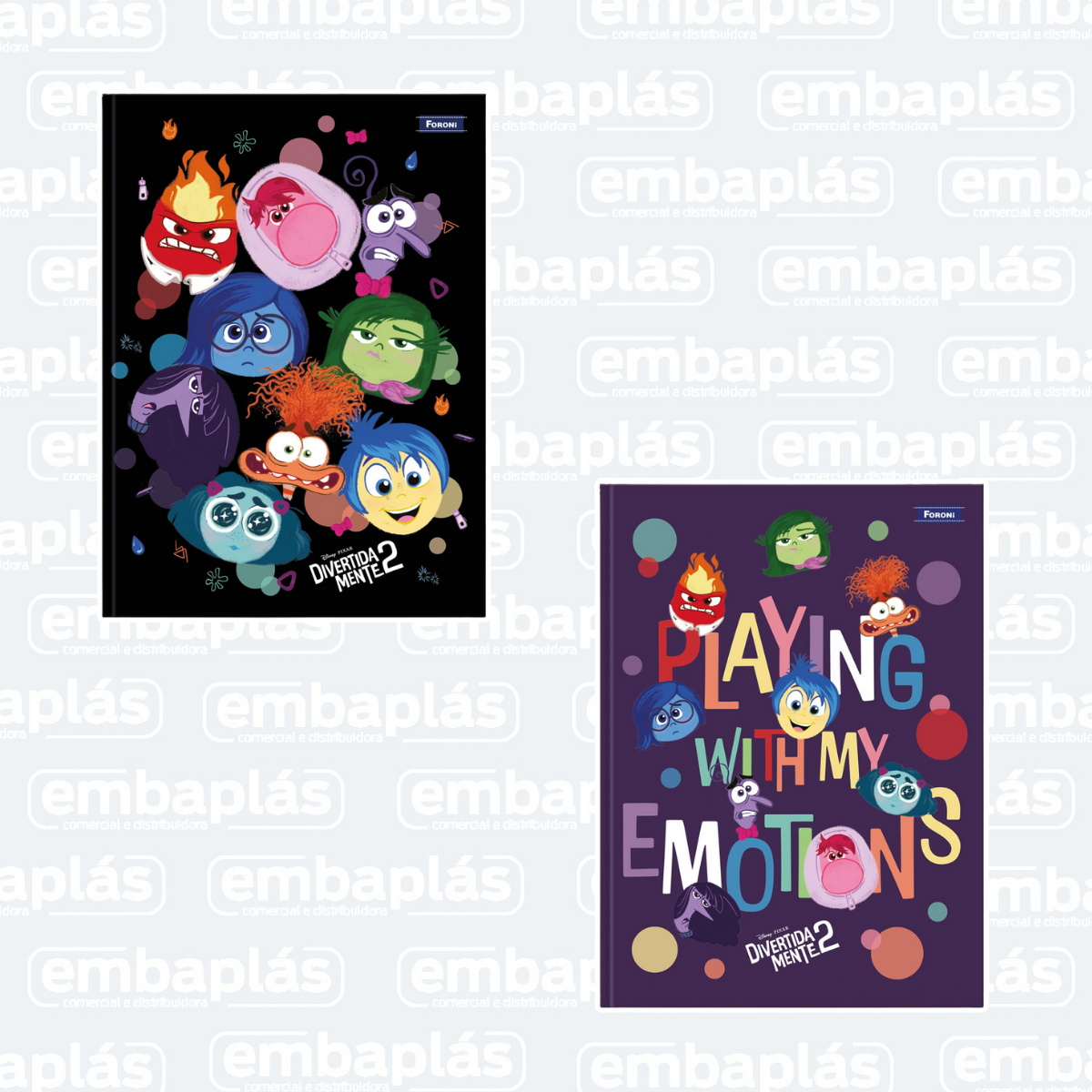 Caderno Brochura Capa Dura 1/4 80 Folhas Divertidamente - FORONI