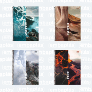 Caderno Universitário Capa Dura 10x1 4 Elementos 160 Folhas - FORONI