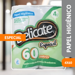 Papel Higiênico 4 x 60M Especial - FAMILIAR