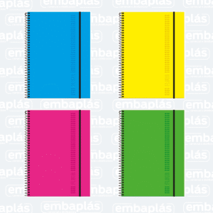 Caderno Universitário Capa Dura 10x1 160 Folhas Fluor Mix - FORONI