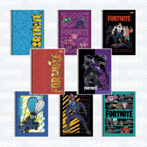 Caderno Universidade Capa Dura 10x1 160 Folhas Fortnite - FORONI