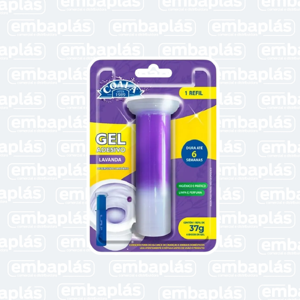 Gel Adesivo Refil Lavanda 37g - COALA