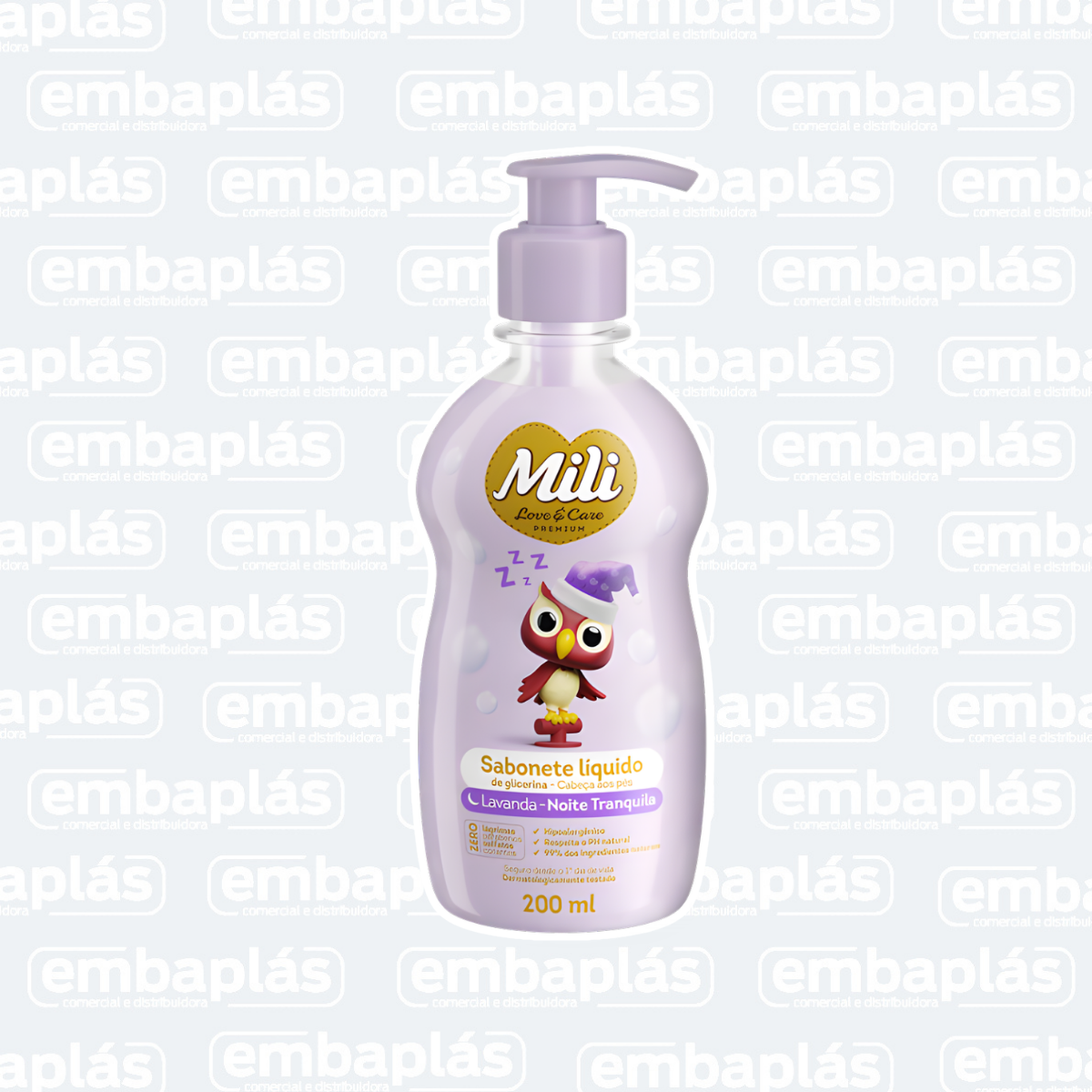 Sabonete Líquido Lavanda Suave 200g - MILI