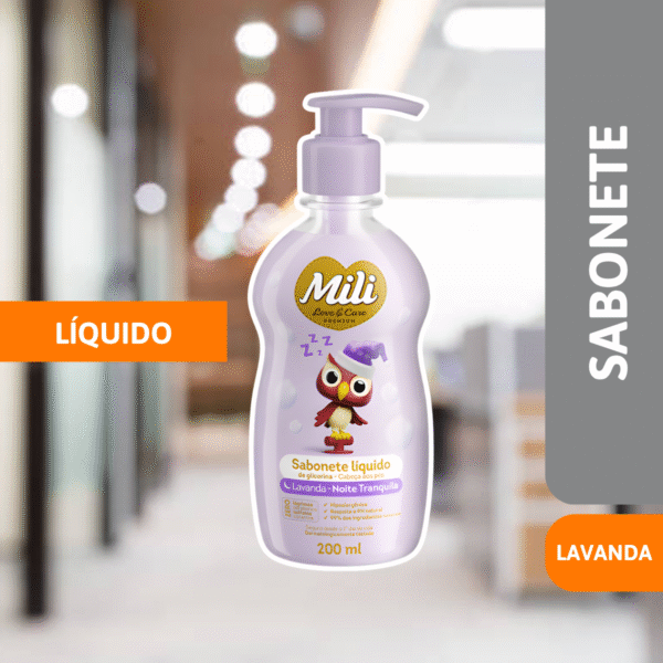 Sabonete Líquido Lavanda Suave 200g - MILI - Imagem 2