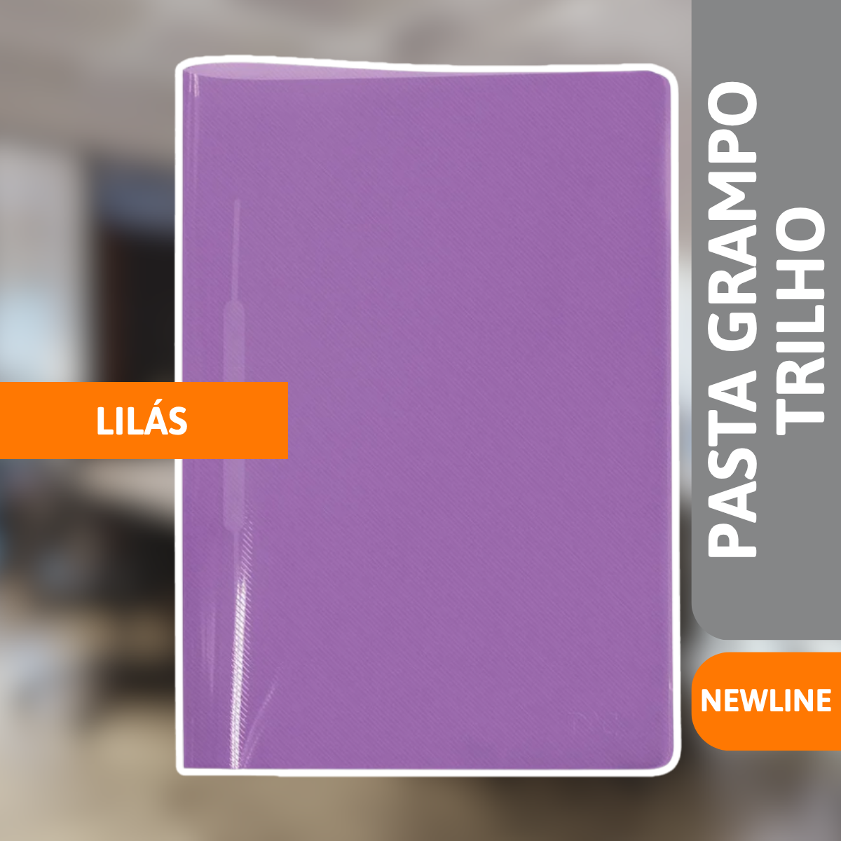 Pasta Grampo Trilho Newline Lilás - ACP - Imagem 2