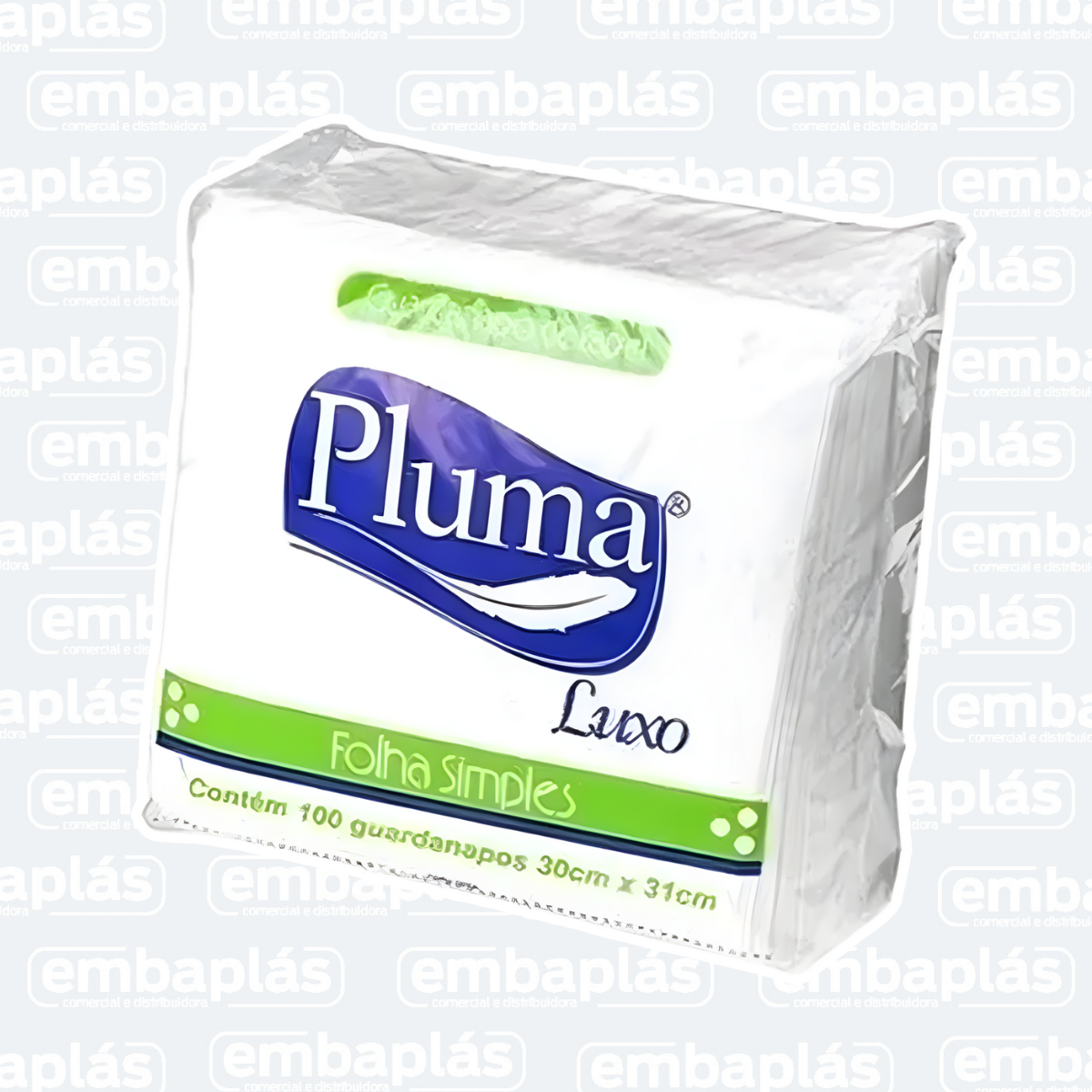 Guardanapo Pepel Luxo 30x31 Luxo C/ 1000 Un - PLUMA