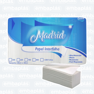 Interfolha Madrid 20x20 Branco C/1000 - SUPREMO