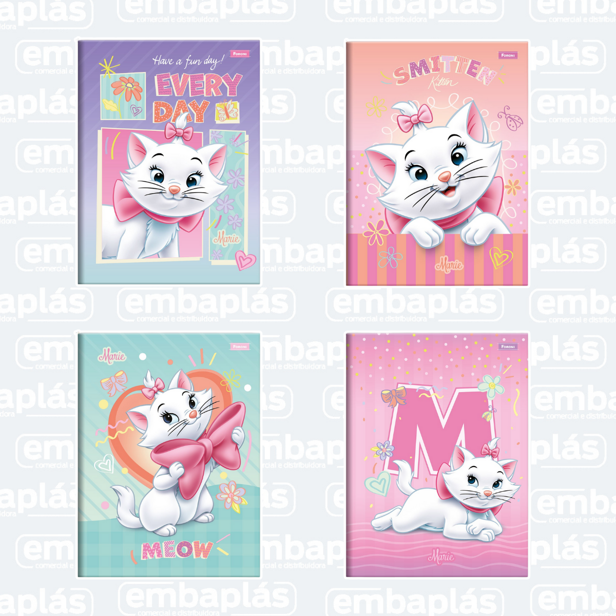 Caderno Brochura Capa Dura 1/4 80 Folhas Marie - FORONI