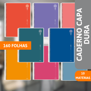 Caderno Universitário 10x1 160 Folhas Office Color - FORONI