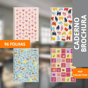 Caderno Brochura Capa Dura 96 Folhas Pop Colection - FORONI