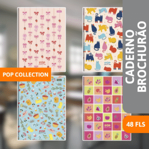Caderno Brochurão Capa Dura 48 Folhas Pop Collection - FORONI