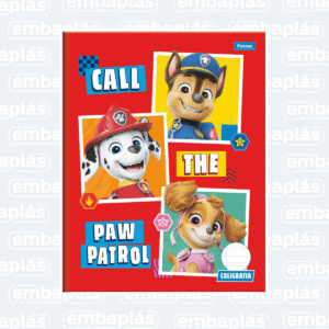 Caderno Brochurão Caligrafia Capa Dura 40 Folhas Patrulha Canina - FORONI