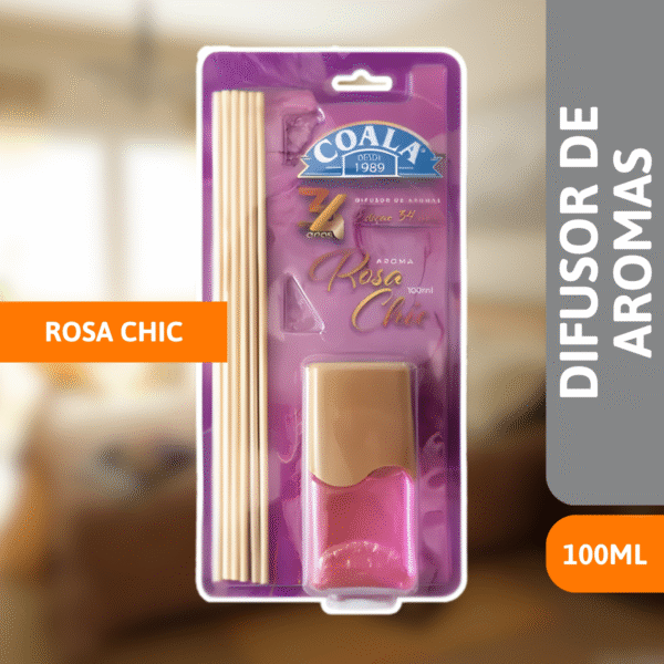 Difusor De Aromas Rosa Chic 100ml - COALA - Imagem 2