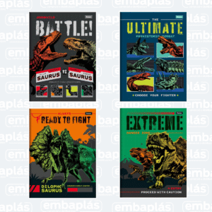 Caderno Brochura Capa Dura 1/4 80 Folhas Sauros - FORONI