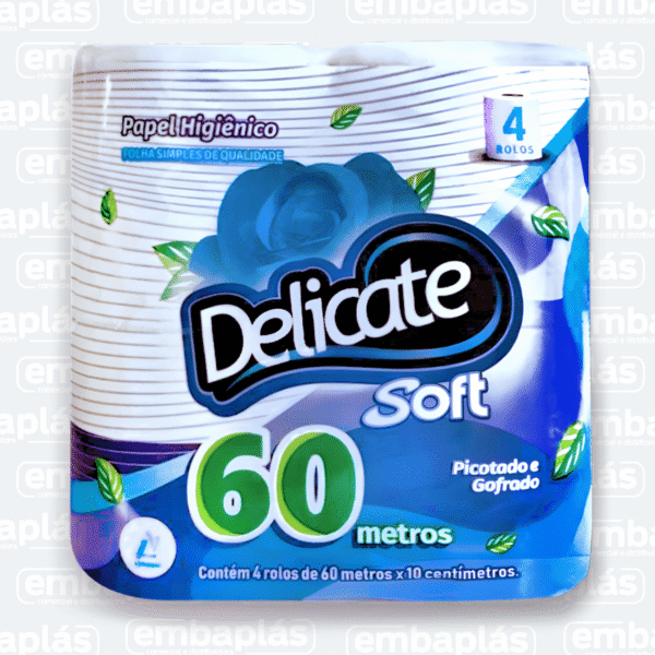 Papel Higiênico 4 x 60M Delicate Soft - FAMILIAR