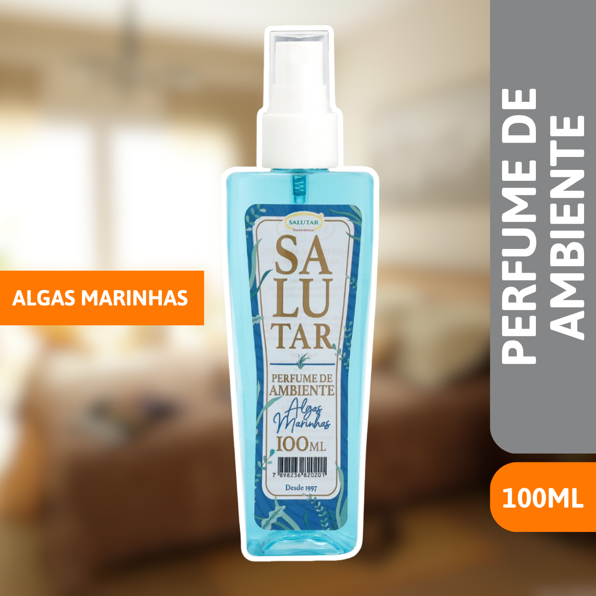 Perfume De Ambiente Algas Marinhas 100ml Spray - SALUTAR - Imagem 2