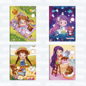 Caderno Brochurão Capa Dura S/ Pauta 60 Folhas Ternuritas - FORONI