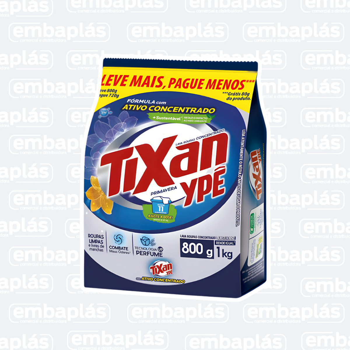 Sabão Em Pó Tixan 800g Primavera - YPÊ