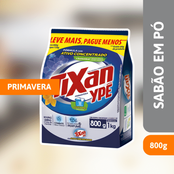 Sabão Em Pó Tixan 800g Primavera - YPÊ - Imagem 2