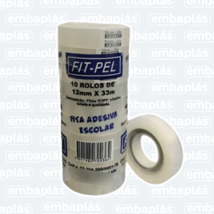 Fita Adesiva 12mm x 33M Transparente - FIT PEL