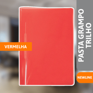 Pasta Grampo Trilho Newline Vermelha - ACP