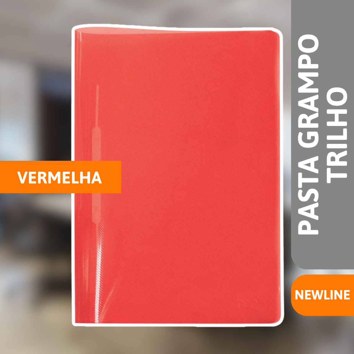 Pasta Grampo Trilho Newline Vermelha - ACP - Imagem 2