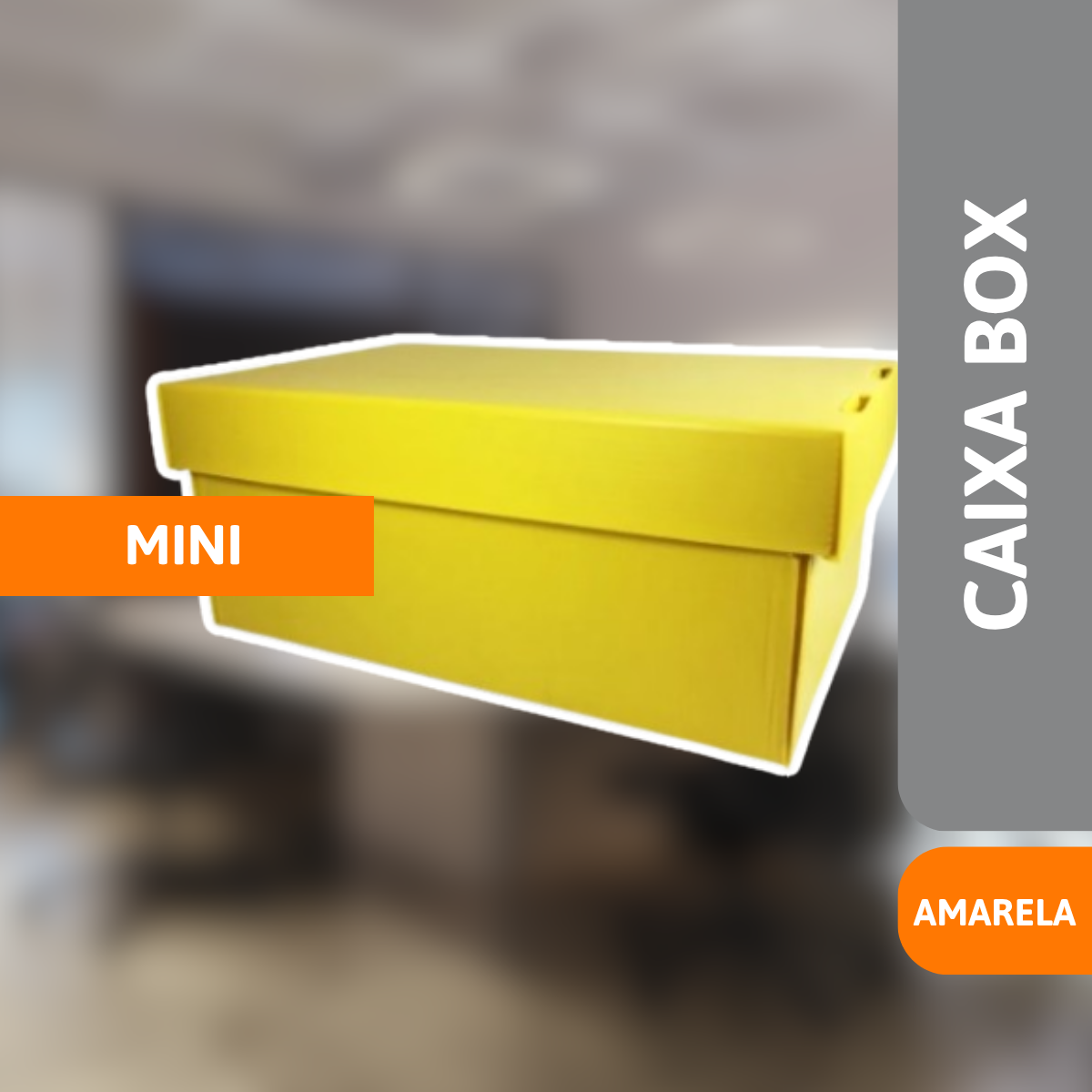 Caixa Organizadora Mini Amarela - Polibras - Imagem 2