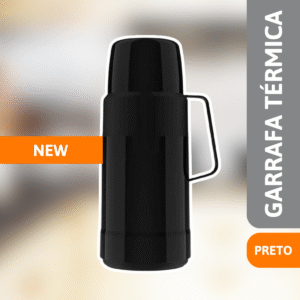 Garrafa Térmica 1L New Preto - INVICTA