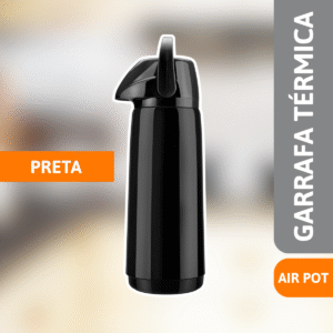 Garrafa Térmica Air Pot Slim 1,8L Preta - INVICTA