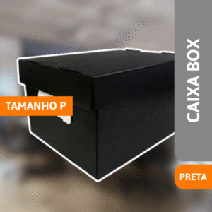 Caixa Organizadora Box P Preta - POLIBRAS