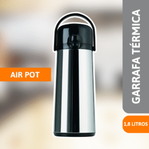Garrafa Térmica Air Pot Escovado 1,8L Inox - INVICTA