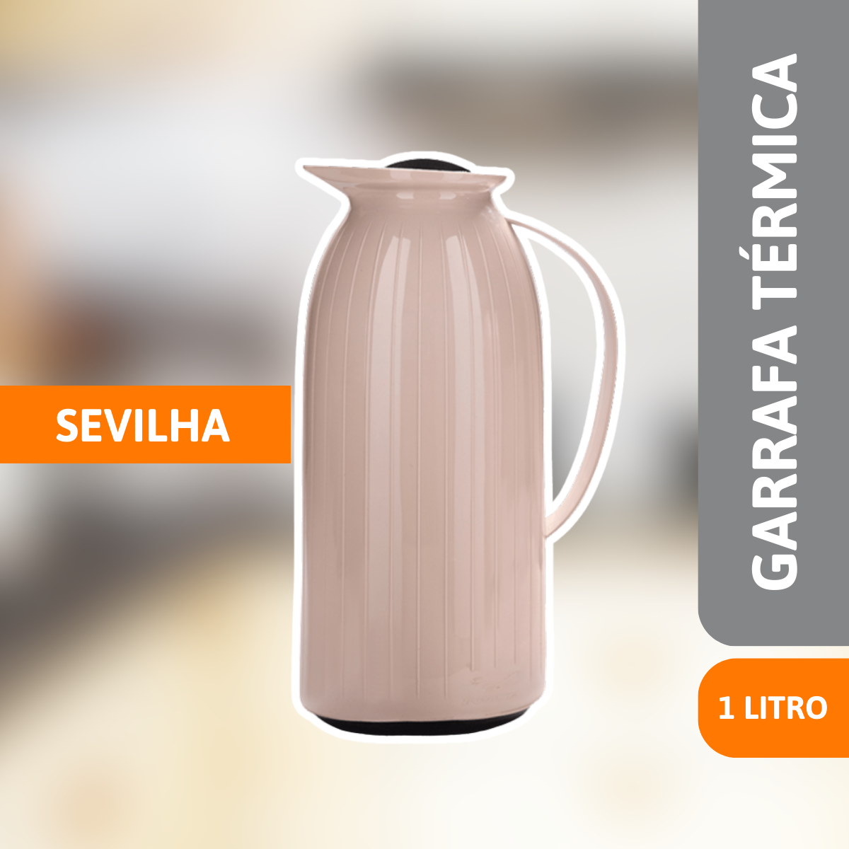 Garrafa Térmica 1 Litro Sevilha Cappuccino - INVICTA - Imagem 2