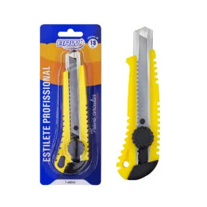ESTILETE 18MM PROFISSIONAL C/TRAVA GIRATORIA - COD ES1802 - BRW