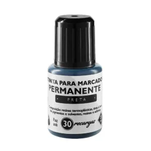 TINTA PARA MARCADOR PERMANENTE 20 ML - PRETO - COD TR7002 - BRW
