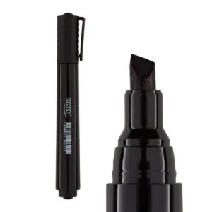 MARCADOR PERMANENTE PONTA CHANFRADA - PRETO - COD CA4002 - BRW