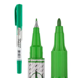 MARCADOR P/CD/RETROPROJETOR PONTA DUPLA - VERDE - COD CA5014 - BRW