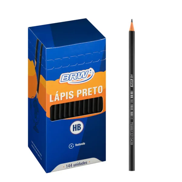 LÁPIS PRETO RESINA REDONDO - COD LP1441 - BRW