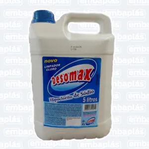 Hipoclorito De Sódio 5L Cloro - DESOMAX