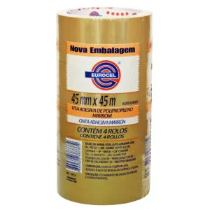 FITA ADESIVA 45 MM X 45 M - MARROM - EUROCEL